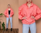 90s Pastel Pink Silky Bomber Jacket Quilted Puffer Jacket Zip Up 1990 39 s Windbreaker Dolman Sleeve Spring Coat Lightweight Jacket