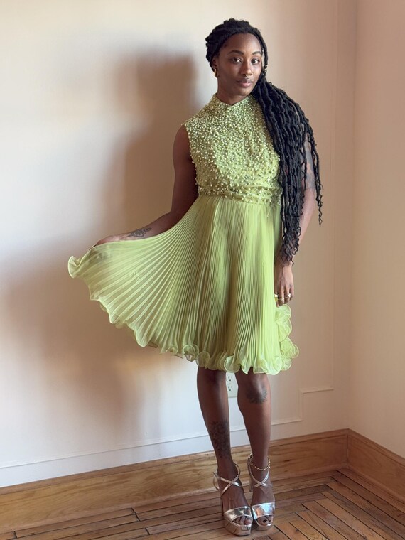 light green dress near me WEDTREND Women Light Green Tulle Prom Dress with Slit A Line Spaghetti  Straps Corset Long Formal Dress main image 1