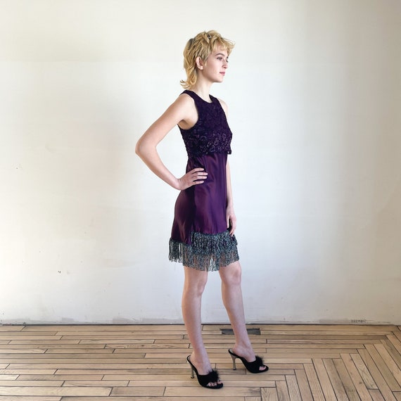 90s Iridescent Lace Cutout Dress (M) main image 1
