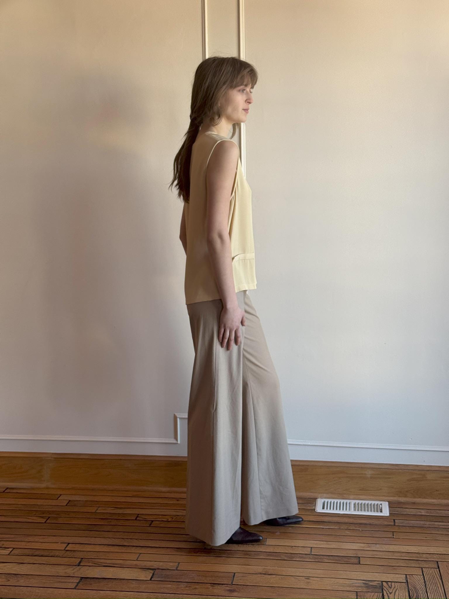 90s Giorgio Armani Le Collezioni Silk Woven Blouse