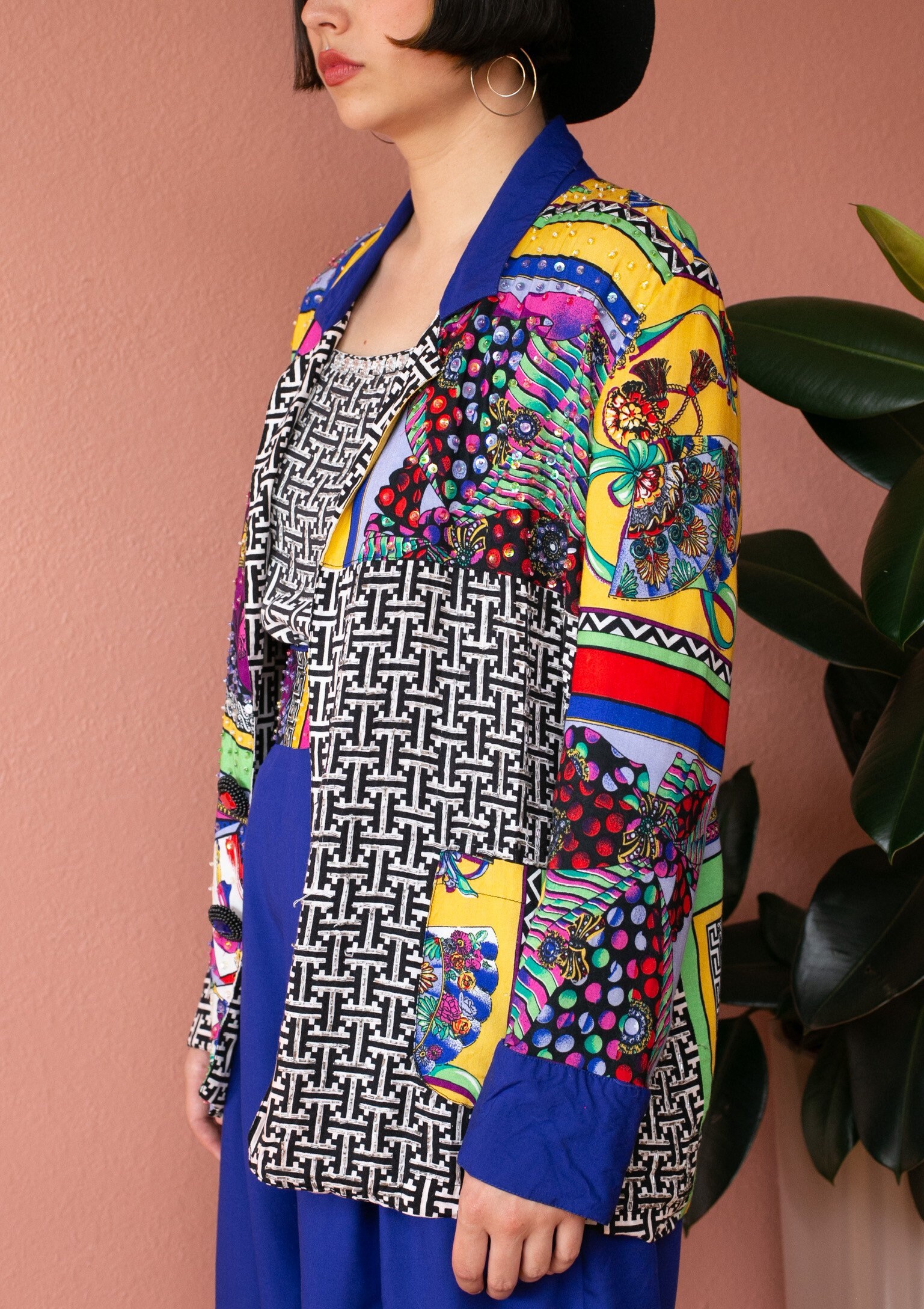 ジャケット・アウター [Aarchive]90s PolkadotPattern Retro Coat Aarchive]90s PolkadotPattern Retro Coat ジャケット・アウター