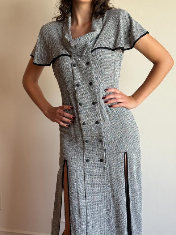 knee length dresses for ladies Double Slit Maxi Dress | Ribbed Summer Bodycon main image 0