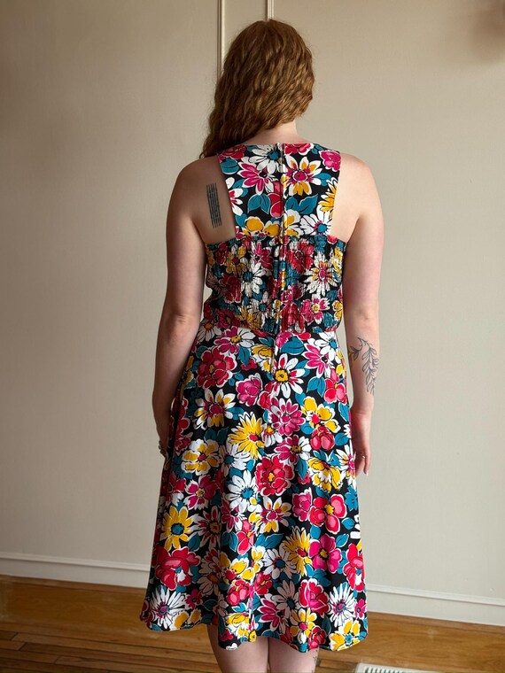 70s Floral Halter Midi Dress Sunshine State Cotton Fit & Flare - Etsy 70s Floral Halter Midi Dress Sunshine State Cotton Fit & Flare - Etsy