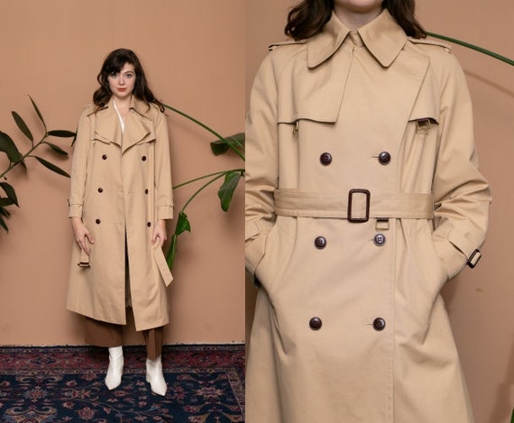 tan midi coat