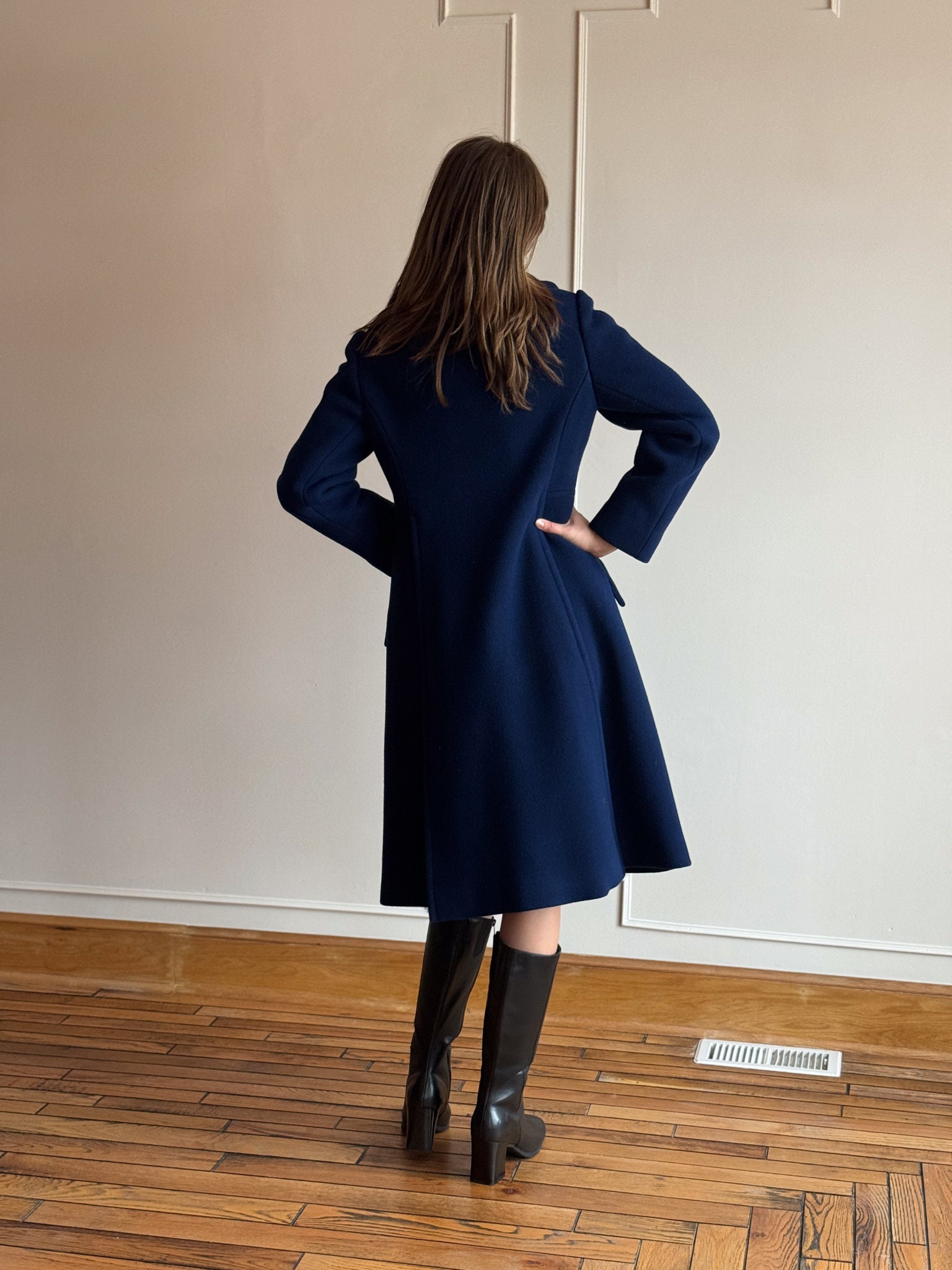 60s Navy Pea Coat