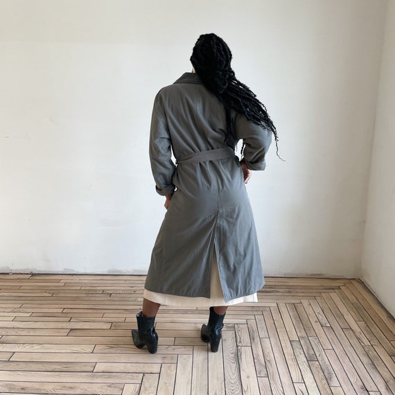 80s Jacket Giorgio Armani Coat Long Winter Fall Coat Blue Gray Corduroy  Belted Trench Coat Button Pocket Coat - Etsy