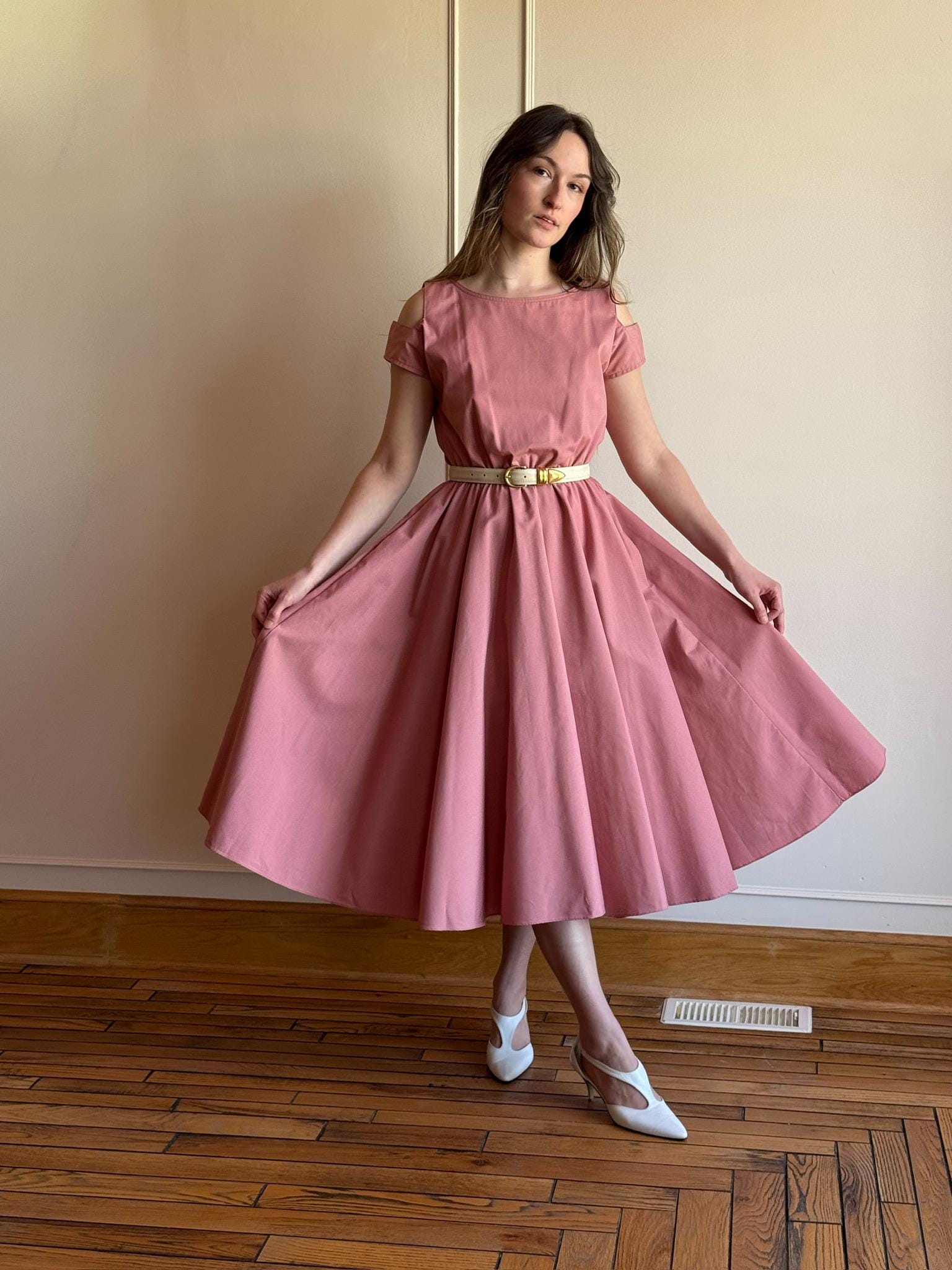 Dusty Pink Dress for Woman - Etsy