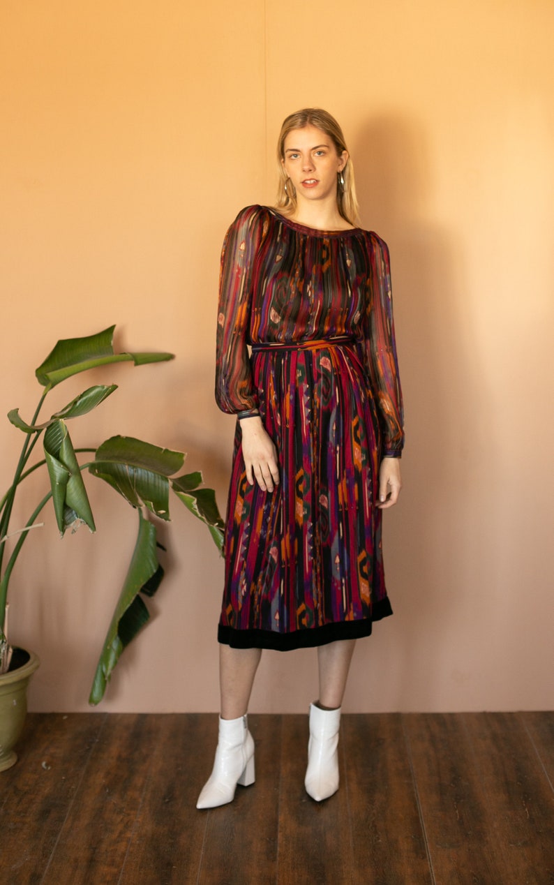 velvet hippie dress