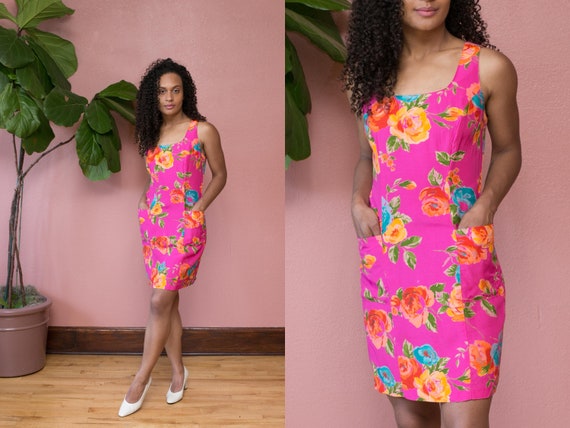 pink 90s dress