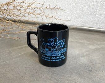 The Beach Boys Convention 90 Coffee Mug | Vintage Black and Blue Mug | Ceramic Coffee Mugs | Novelty Mug | 1990
