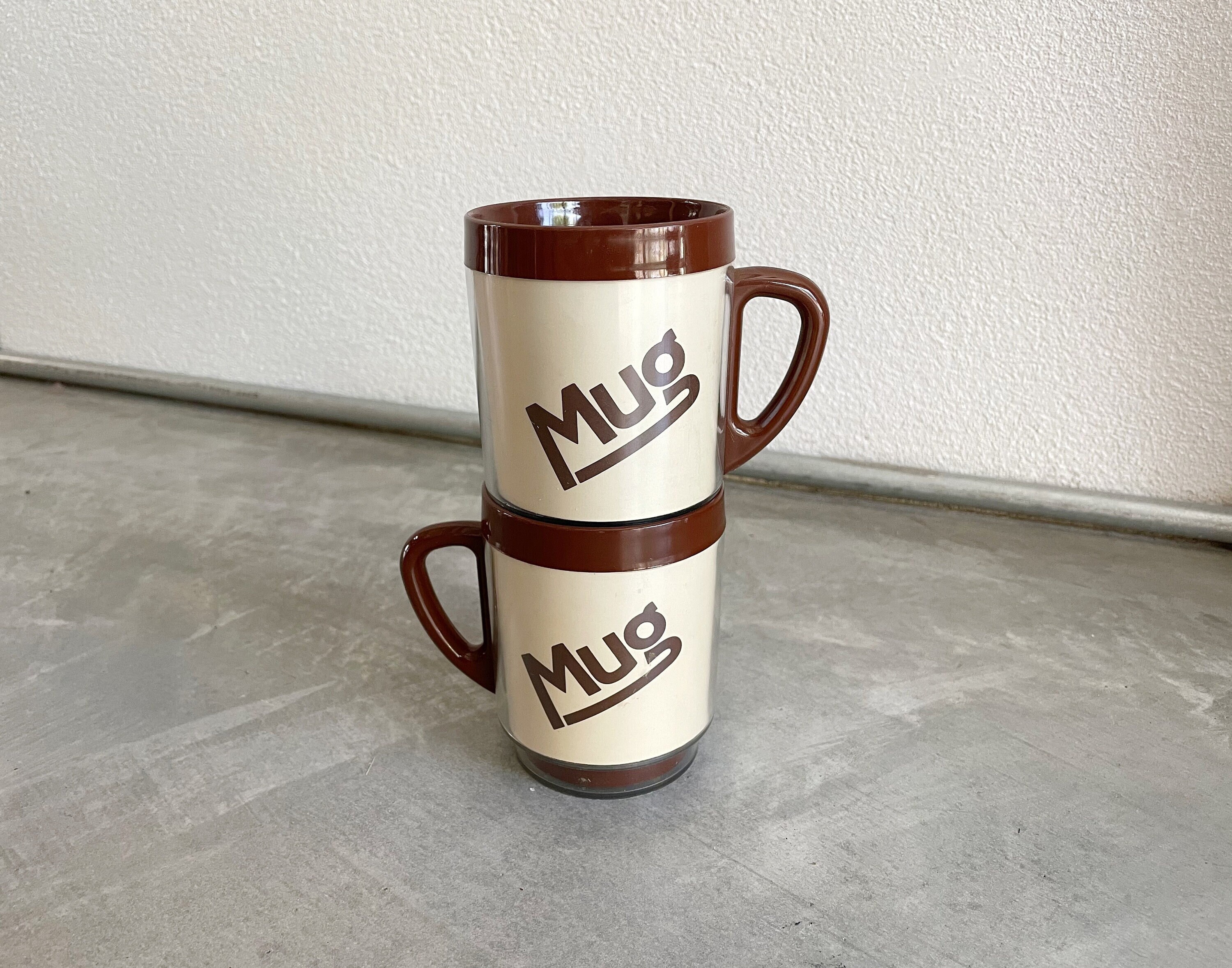 Two 12 oz Insulated Coffee Mugs like the Classic Aladdin Mugs by Thermo  Serv (blue)