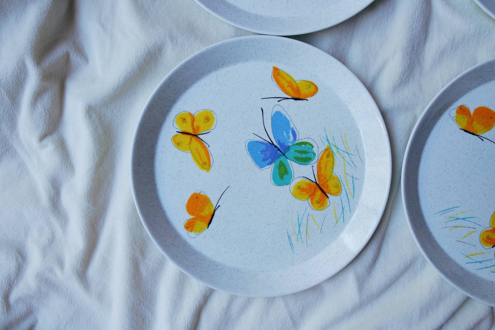 Mikasa Butterfly Dinner Plates Flights of Fancy Etsy