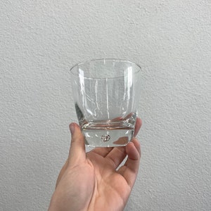 Vintage Low Ball Bubble Glassware Set of 4 Vintage Clear Old Fashion Glasses MCM Vintage Barware Mid Century Modern image 6