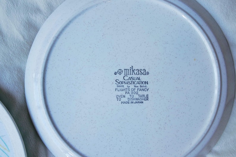 Mikasa Butterfly Dinner Plates Flights of Fancy Etsy