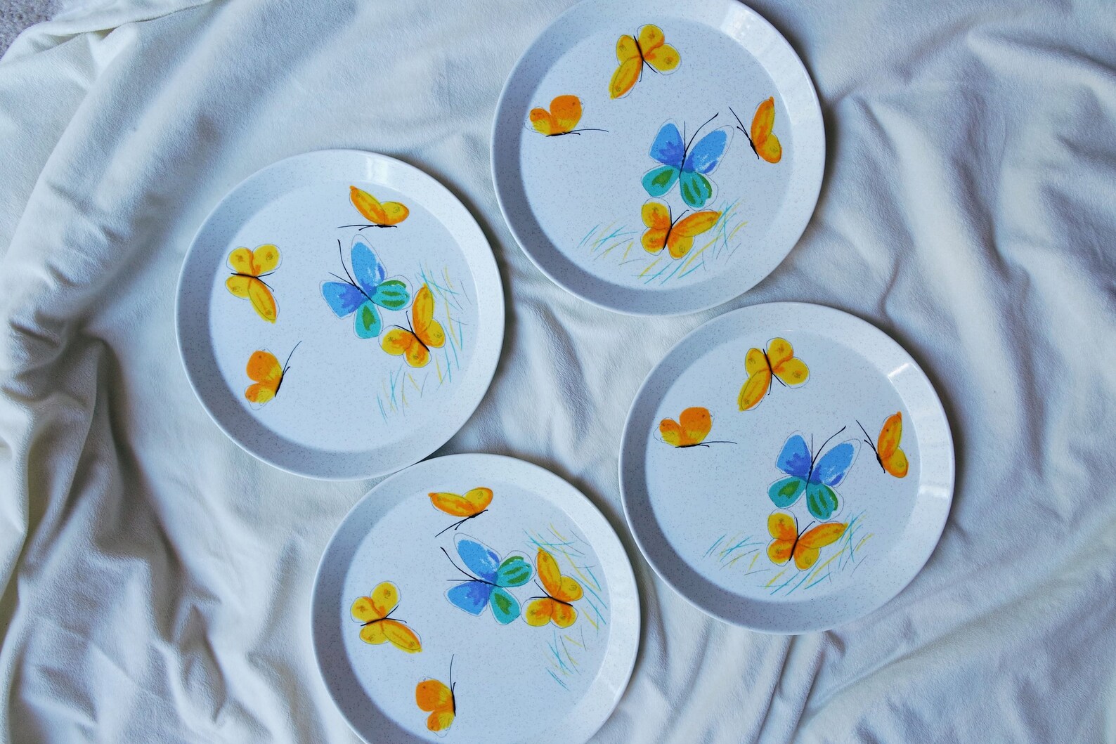 Mikasa Butterfly Dinner Plates Flights of Fancy Etsy