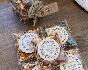 Set of 5 Simmering Potpourri in Bags Comfort Set