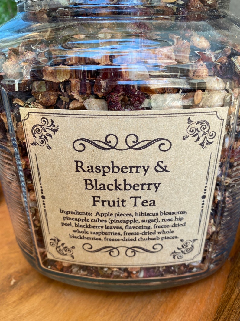 Raspberry and Blackberry Fruit Tea Etsy