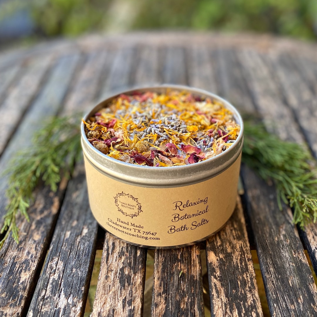 Relaxing Botanical Bath Salts - Etsy