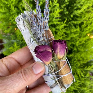 Mini White Sage Smudge Bundle with Palo Santo