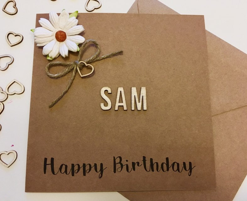Personalised Handmade Birthday Card for Her Mum Daughter | Etsy
