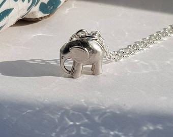Elephant Necklace - silver-filled