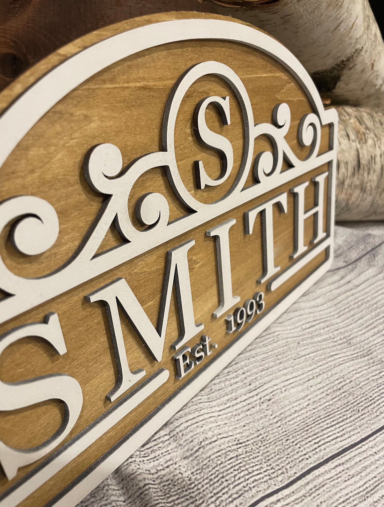 Personalized Name Sign, Laser Cut, Handmade, Realtor, Wedding ...