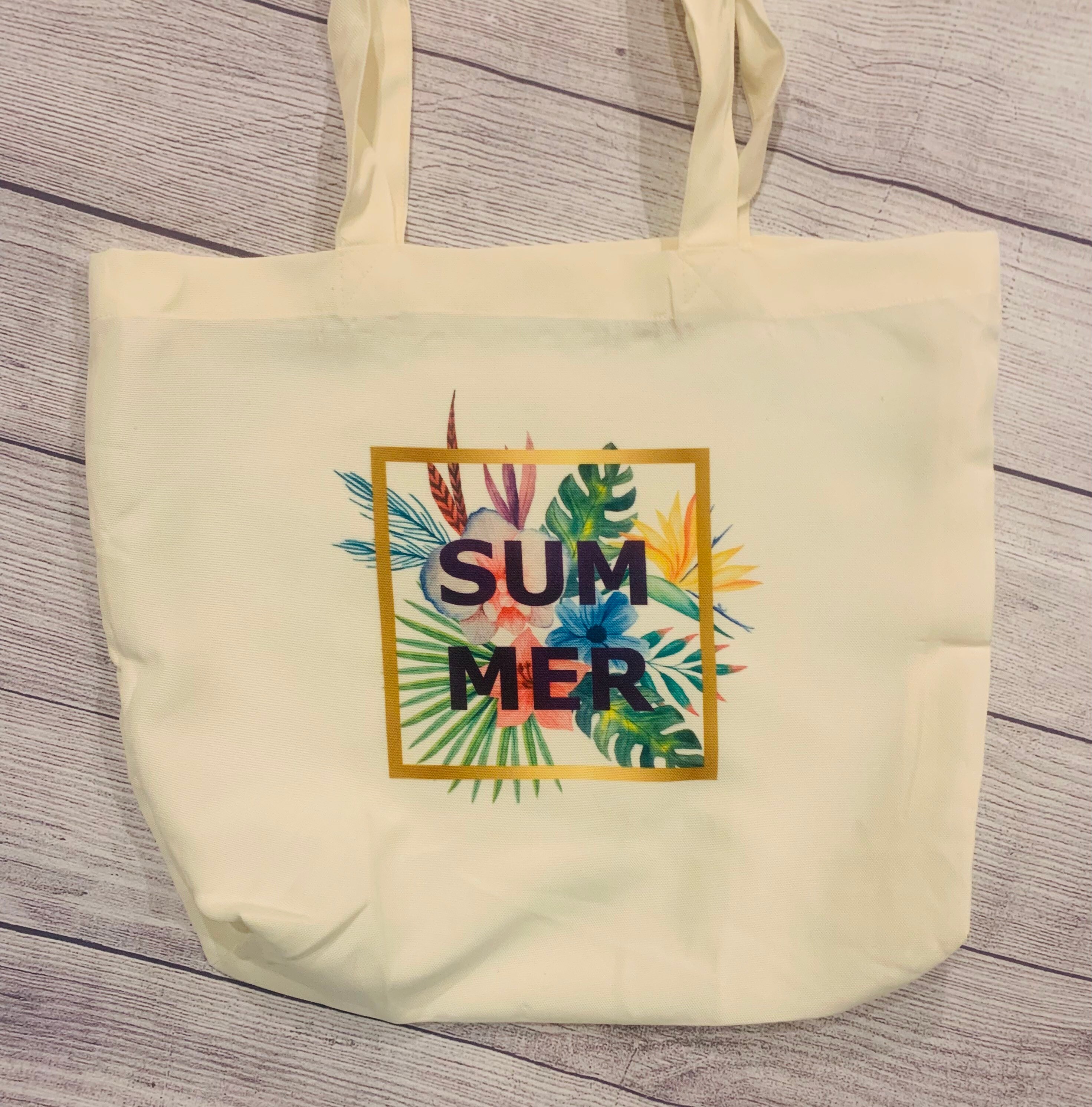 TROPICAL TOTE BAG /LARGE