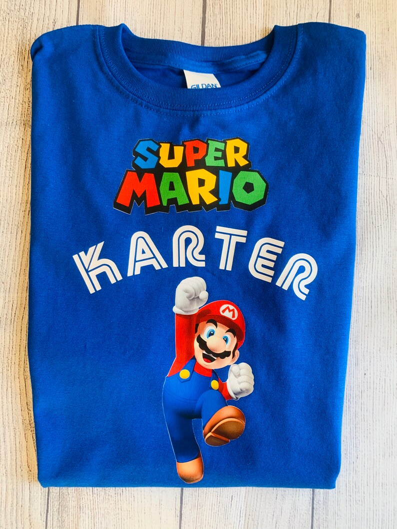 Mario birthday shirt super mario birthday shirt Etsy