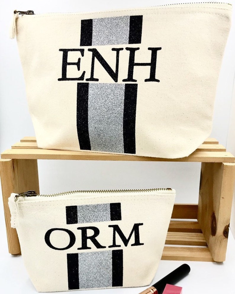 personalised initial makeup bolsa