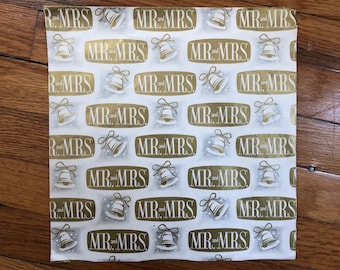 Sheet 70s WRAPPING PAPER Mid Century Mod Vintage Wedding