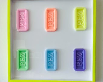 PEZ Candy Painting, PEZ Wall Hanging