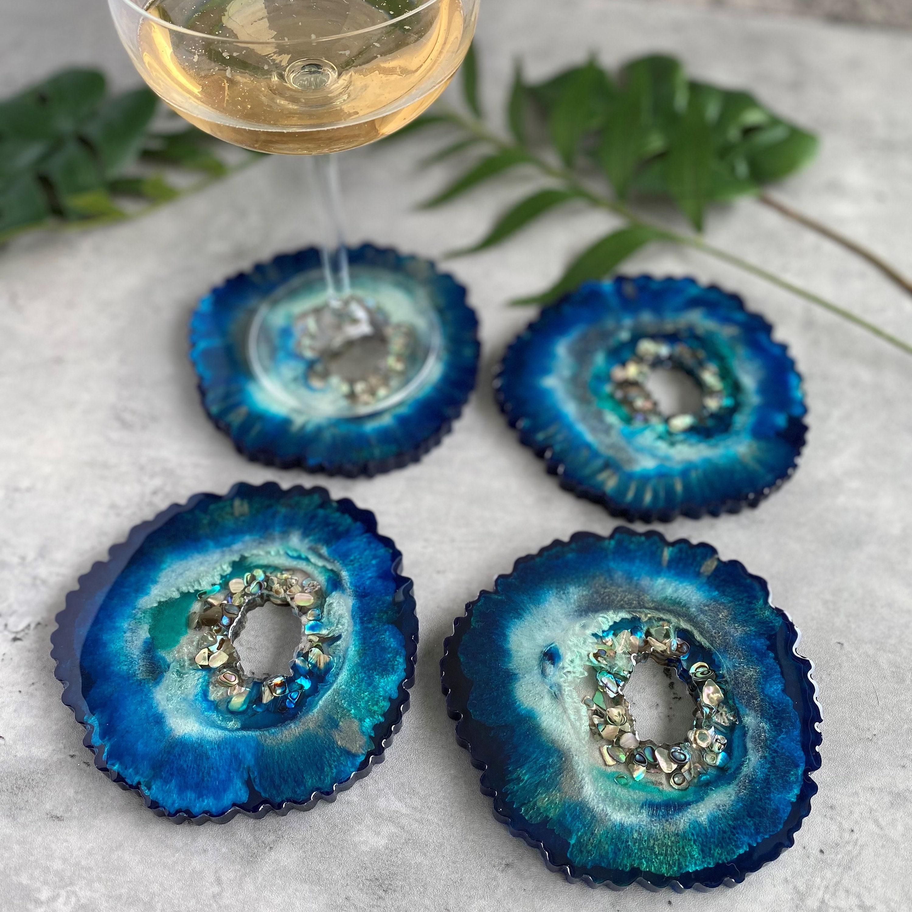 Ocean Agate Coasters