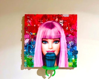 Barbie, Pop Art, Ring Pop Wall Hanging