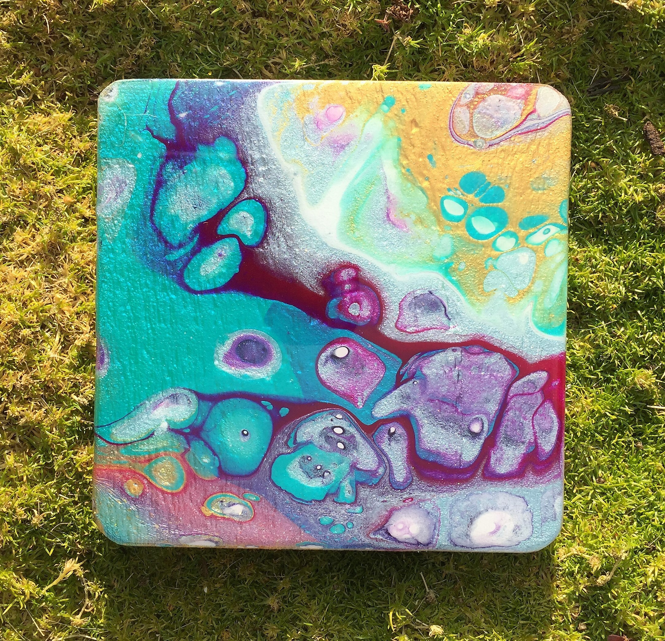 Fluid Art Coasters