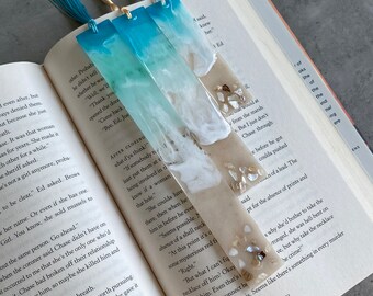 Ocean Bookmark, Bookmarks, Resin Bookmark