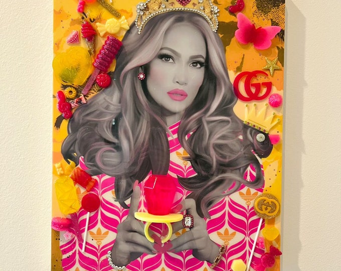 JLo, Pop Art, Ring Pop Wall Hanging