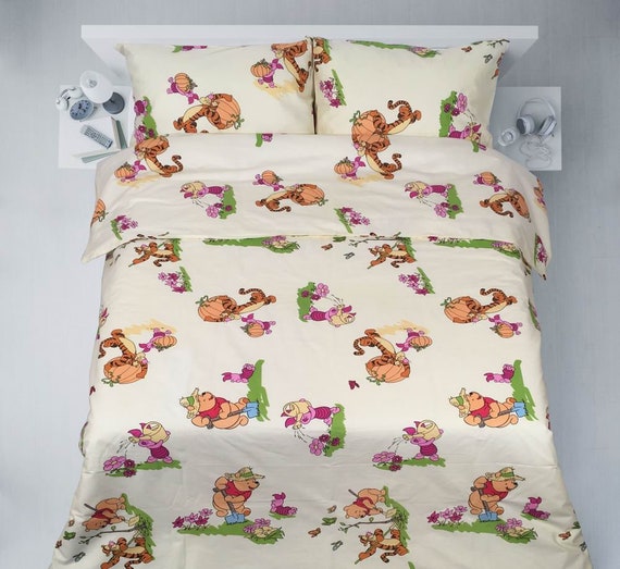 Winnie The Pooh Duvet Cover Pillow Case Disney Bedding Etsy