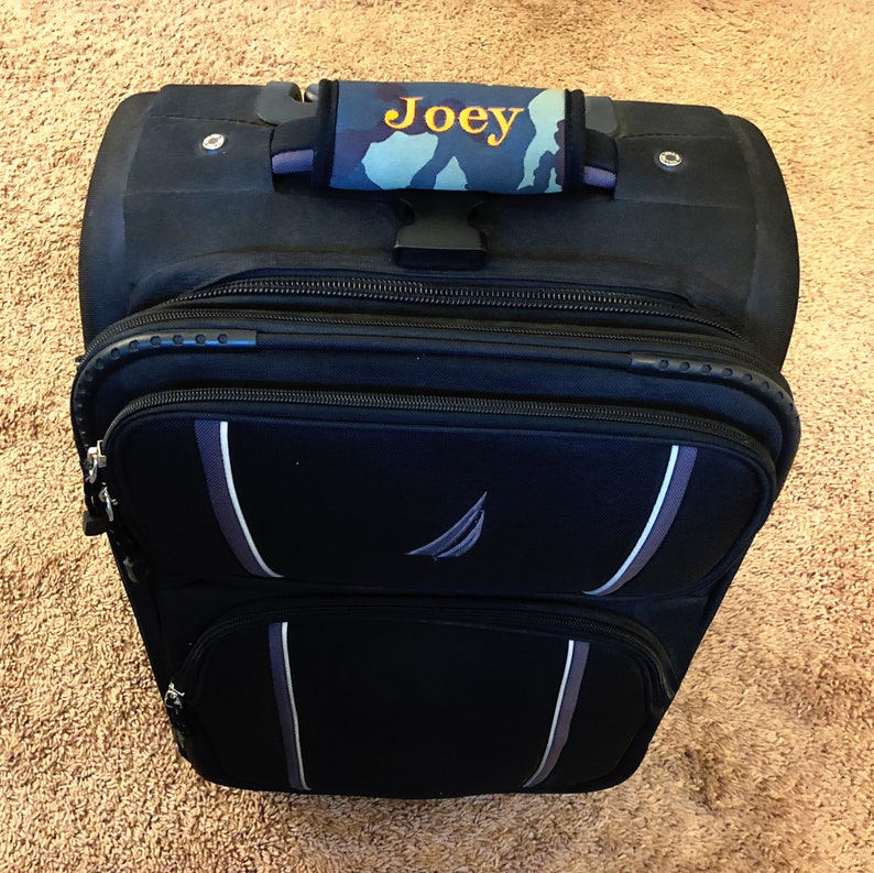 Personalized Luggage Handles Etsy