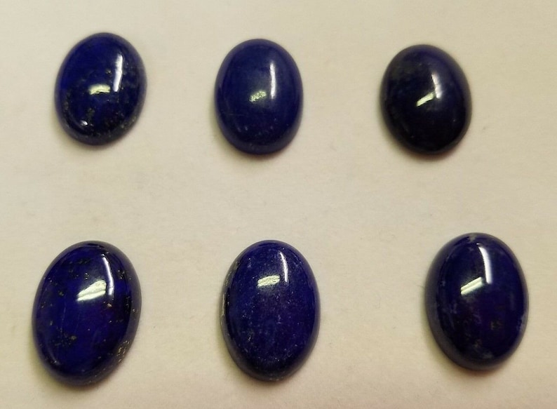 13x18mm 18x13mm Lapis Lazuli Calibrated Oval Cabochon Cab Gems Gemstones US SELLER