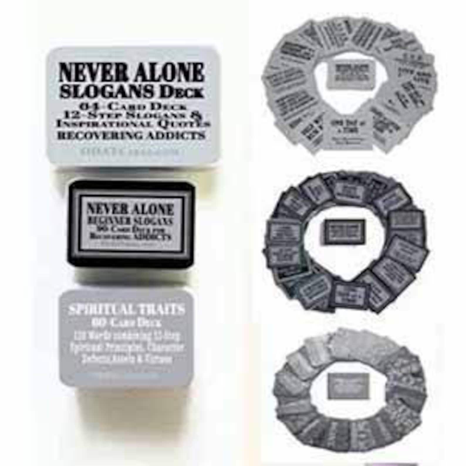 NEVER ALONE NA for People in Narcotics Anonymous 64-card - Etsy