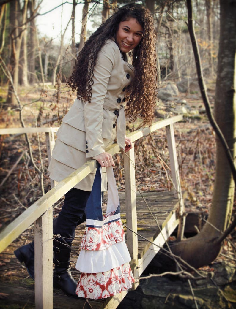 An everyday tote with a dash of whimsy The RUFFLE Bag
