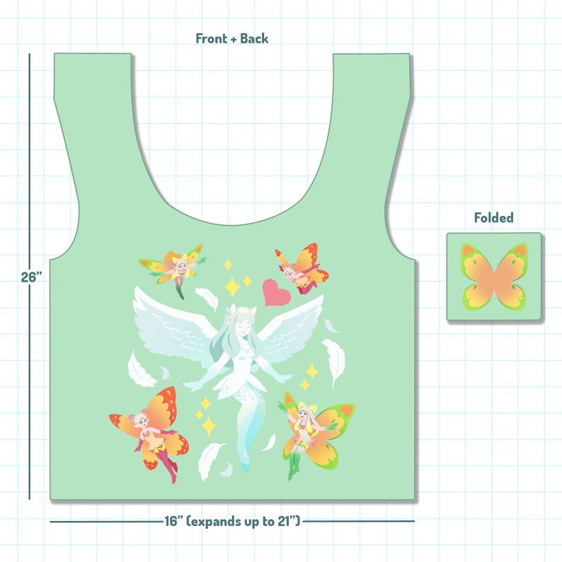 FFXIV Reusable Shopping Bags Faerie