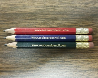 Custom Imprinted Hex Golf Pencils with Erasers