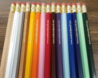 Custom Imprinted Hex School Pencils (1 or No Lines of Text)