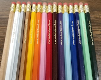 Custom Imprinted Hex School Pencils (2 or More Lines of Text)