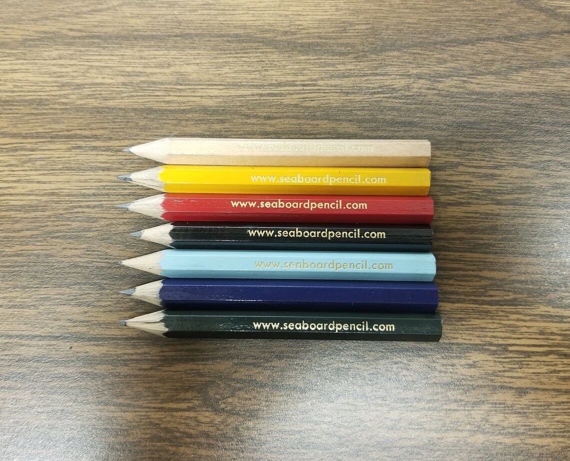 Custom Imprinted Hex Golf Pencils Etsy