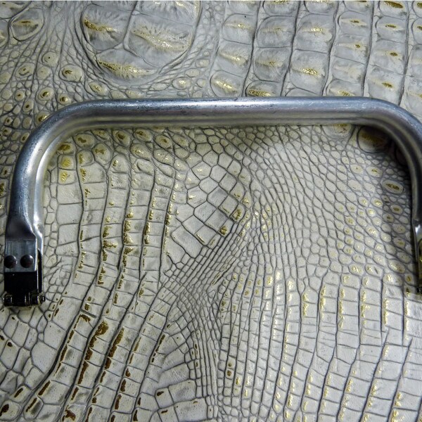 8" Tubular Aluminum Purse Frame|Internal Snap Frame, Pin Hinges|Carpet Bags, Clutches|PLEASE READ Description