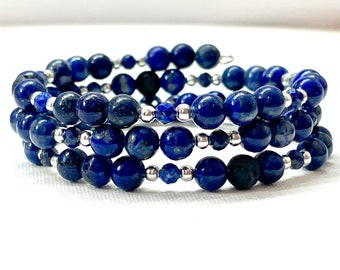 Lapis Lazuli Aromatherapy Crystal Bead Bracelet