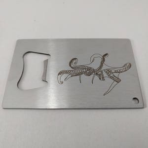 Octopus Bottle Opener - Laser Etched