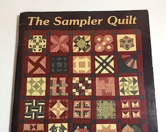 The Sampler Quilt Softcover book - Quilting book - Pattern book - Fabric Patterns - Quilting